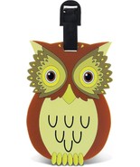 Luggage Tag OWL Identification Label Suitcase Backpack ID Travel Charm Bird - £9.38 GBP