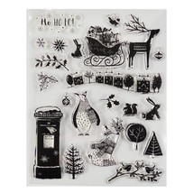 Little animal Christmas Transparent Clear stamps Rubber seals for DIY sc... - $5.89
