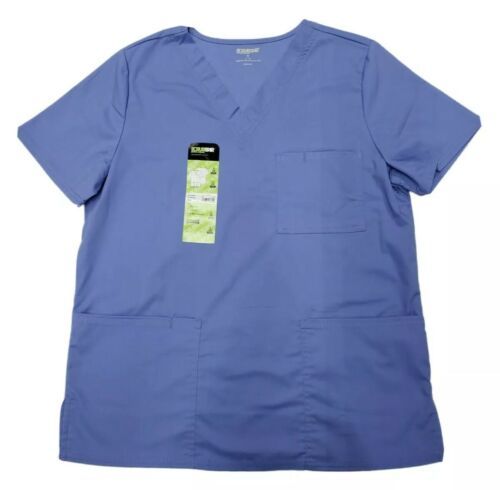 Primary image for Scrubstar Core Essentials Mens Womans Unisex V-Neck Scrub Top Size Small NWT