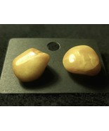 Here are some orange/white agate earrings which are polished, they are s... - £11.73 GBP