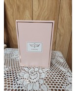 Glass Angel Figurine with Pink Rose Flower EMPTY BOX ONLY ANGEL NOT INCL... - $16.99