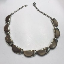 Vintage Lisner Brown Thermoset Gold Tone Necklace - £11.95 GBP