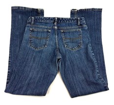 Joe Fresh Distress Bootcut Denim Jeans Women 8 Blue Stretch Style Frais - £9.48 GBP