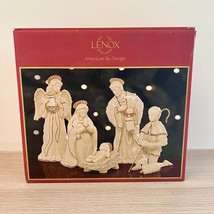 Lenox Innocence Nativity The Holy Family 6 Pc Set 24 Kt Gold Trim Jesus Mary New - £375.89 GBP