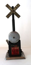 Vtg 1950&#39;s MARX MAR LINES Model Railroad Crossing STOP Sign w/ Bell - €17,11 EUR