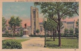 Frederick Maryland MD Memorial Park Methodist Episcopal Church Postcard D12 - $2.99