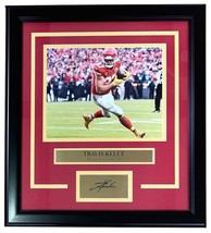 Travis Kelce Framed 8x10 Kansas City Chiefs Photo w/ Laser Engraved Signature - £76.32 GBP