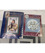 Creative Accents Counted Cross Stitch Kit Lot Wolves Indian Cougar - $24.95