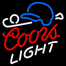 New Coors Light Baseball Bar Lager Neon Sign 24&quot;x20&quot; - £195.90 GBP