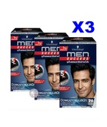 3x Pack Schwarzkopf Men Perfect Anti Gray Hair Color Gel No. 70 - £46.88 GBP