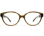 Norman Childs Eyeglasses Frames SCHENLEY BYT Brown Horn Clear Blue 52-16... - $51.22