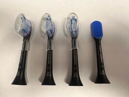 3-PHILIPS SONICARE DIAMOND CLEAN G3 REPLACEMENT HEADS &amp; 1 TONGUE CLEANER... - $21.77