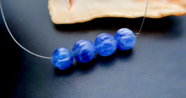 Gorgeous High Gem Grade Glowing Carved Purple Blue Aaaa Tanzanite Beads 4pc - £56.48 GBP