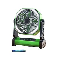 Portable Rechargeable Camping Fan With Lighting, Standing/Hanging Anti D... - $78.00