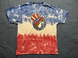 Bucees July 4th Beaver America Tie Dye T Shirt Size Medium Classic Texas... - $14.85