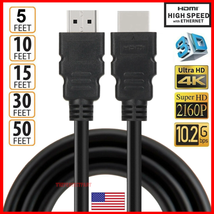 4K Hdmi 2.0 Cable Uhd Hdtv Ultra Hd High Speed 2160P Hdr 60Hz 18Gbps Dolby Hdcp - £6.10 GBP+