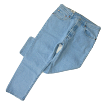 NWT Levi&#39;s 501 Original Cropped in Samba Blues High Rise Straight Jeans 32 x 26 - £33.13 GBP