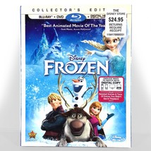 Walt Disney&#39;s - Frozen (Blu-ray, 2014, *MISSING DVD) w/ Slipcover ! - £4.64 GBP