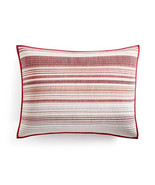 Martha Stewart Reversible Red Yarn-Dye Quilted Cotton Standard Pillow Sham - £39.32 GBP