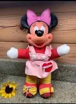 Vintage 1989 Disney Learn to Dress Minnie Mouse 6 Teaching Activities Mattel 15&quot; - £10.50 GBP