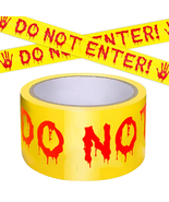 Halloween Decorations Caution Tape,Do Not Enter Yellow Scary Caution Tap... - $309.06 MXN