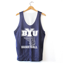 Vintage Brigham Young University BYU Cougars Jersey Tank Top Large - £21.46 GBP