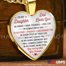 Father &amp; Daughter Necklace Gift For Daughter You&#39;re my Little Girl Forever -N404 - £27.40 GBP+