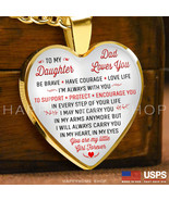 Father &amp; Daughter Necklace Gift For Daughter You&#39;re my Little Girl Forev... - £27.77 GBP+
