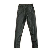 Boohoo High Waist Black Wet Look Faux Leather Leggings Pants Womens 2 NEW - £9.37 GBP