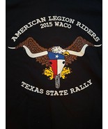Vintage American Legion Riders 2015 Waco T-Shirt Men Large Black Clean C... - $340.37 MXN