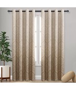 DWCN Ombre Blackout Curtains for Bedroom - Damask Patterned Thermal Insu... - $62.46 CAD