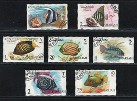 SHARJAH Very Fine Mint Stamps Set. Fish #1 - $3.68