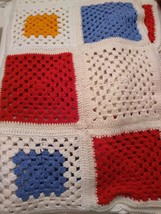 knitted afghan throw. Approx. 84 X 62 - $93.15