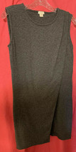 J. Crew Factory Women&#39;s Gray Drapey Knit Sleeveless Dress C7163 Size XX Small - £15.66 GBP