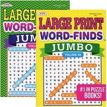 KAPPA Jumbo Large Print Word Finds Puzzle Book | 2-Titles - £6.31 GBP+