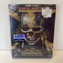 Pirates of the Caribbean Dead Men Tell No Tales - Steelbook 4K Ultra HD Blu-Ray - £31.64 GBP