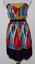 Silence and Noise Womens Dress Medium Geometric Multicolor Strapless UO - £13.66 GBP