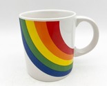 Vintage Rainbow Mug FTD FTDA Korea Coffee Mug Cup 1984 Double Sided - £7.98 GBP