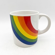 Vintage Rainbow Mug FTD FTDA Korea Coffee Mug Cup 1984 Double Sided - £7.96 GBP