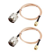 uxcell Coax Extension Cable 50 Ohm 1.5 Feet SMA Male to N Male RG316 Jum... - $27.48