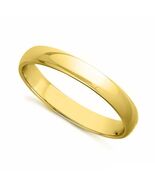 14k Yellow Gold Wedding Band 3mm Slim High Polish Ring for Men or Women ... - $5,301.44 MXN