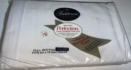 Fieldcrest White Full Flat Sheet 54” X 75”, Percale 50% Cotton 50% Polye... - $13.10