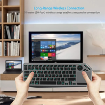 Bluetooth Wireless Keyboard with Touchpad 7-Colors for Smart TV, IOS Iph... - $42.56+