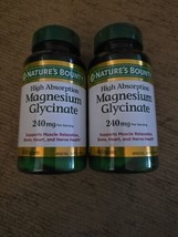 2 Pc Nature&#39;s Bounty High Absorption Magnesium Glycinate 240 mg 60 Caps ... - $21.40