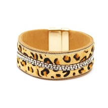 Fashion Multilayer Leather Bracelet Women Femme Cool Clasp Wristband Wrap Bracel - £9.77 GBP