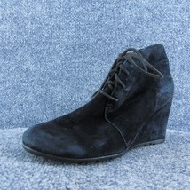 Clarks Artisan Women Ankle Boots Black Leather Lace Up Size 7.5 Medium - £19.78 GBP