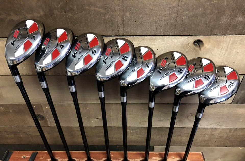 DEMO LEFT HANDED Majek Golf Clubs Senior Mens Hybrid Set #3-PW Graphite ... - $352.75