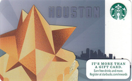Starbucks 2014 Houston, Texas Collectible Gift Card New No Value - $4.99
