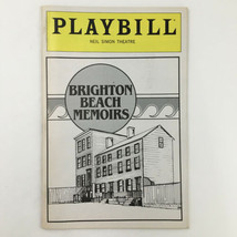 1983 Playbill Neil Simon Theatre Presents Brighton Beach Memoirs by Gene... - £11.21 GBP