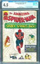 Amazing Spider-Man #19 (1964) CGC 4.5 -- O/w to white; 1st Mac Gargan cameo - £277.50 GBP